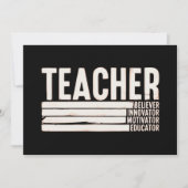 Lehrerleben Zurück zur Schule Einladung (Vorderseite)