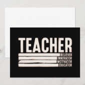 Lehrerleben Zurück zur Schule Einladung (Vorne/Hinten)