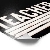 Lehrerleben Zurück zur Schule Fotodruck (Ecke)