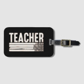 Lehrerleben Zurück zur Schule Gepäckanhänger (Vorderseite (Horizontal))