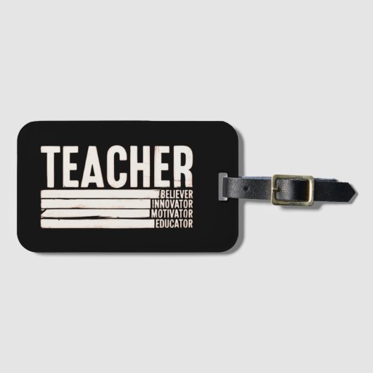 Lehrerleben Zurück zur Schule Gepäckanhänger (Vorderseite (Horizontal))