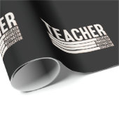 Lehrerleben Zurück zur Schule Geschenkpapier (Rolleneckpunkt)