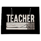 Lehrerleben Zurück zur Schule Große Geschenktüte (Vorderseite)