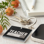 Lehrerleben Zurück zur Schule Schlüsselanhänger (Vorderseite rechts)