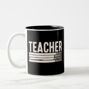 Lehrerleben Zurück zur Schule Zweifarbige Tasse