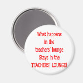 Lehrerlounge Magnet (Vorderseite/Rückseite)