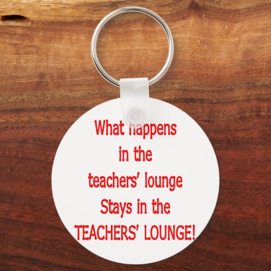 Lehrerlounge Schlüsselanhänger (Vorderseite)