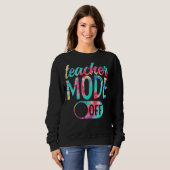 Lehrermodus am letzten Schultag Krawatte D Sweatshirt (Vorne ganz)