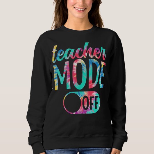 Lehrermodus am letzten Schultag Krawatte D Sweatshirt (Vorderseite)