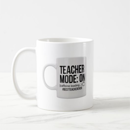 Lehrermodus eingeschaltet kaffeetasse (Links)