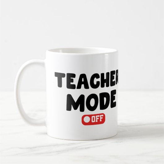 Lehrermodus von Trenddesign , Lustige Sprüche Kaffeetasse (Links)