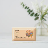 Lehrermotto Visitenkarte (Stehend Vorderseite)