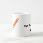 Lehrermug mit Bleistiftdesign Kaffeetasse (Mittel)