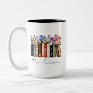 Lehrermug Personalisierter Lesemug Individueller L Zweifarbige Tasse