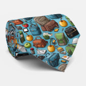 Lehrermuster-Schlips Krawatte (Gerollt)