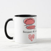 Lehrermutmachungstasse | Anpassbare Danksagung  Tasse (Links)
