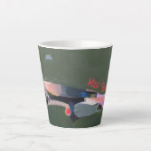 Lehrername Abstrakte Kunst Milchtasse (Vorderseite)