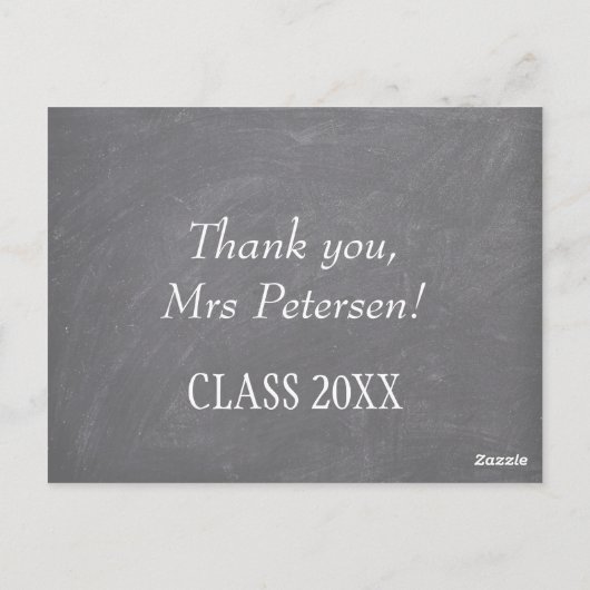 Lehrername danke Ihnen roten Apfelschachtel Postkarte (Rückseite)