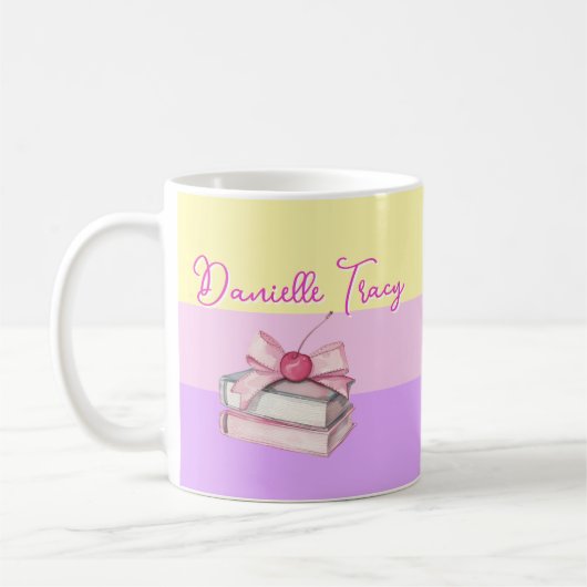 Lehrername & Klasse Pastellfarben Kaffeetasse (Links)