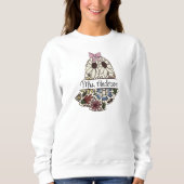 Lehrername Süße Floral-Geist Sweatshirt (Vorderseite)