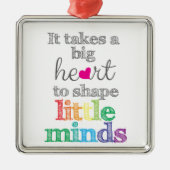 Lehrerornament Silbernes Ornament (Vorne)