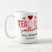 Lehrerpärchen benutzerdefiniertes Lehrer-Valentins Kaffeetasse (Links)