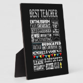 Lehrerpensionsgeschenk für den Chef, lange Dienstz Fotoplatte (Seite)