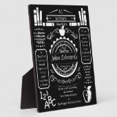 Lehrerpensionsgeschenk für den Chef, lange Dienstz Fotoplatte (Seite)