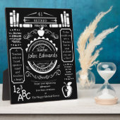 Lehrerpensionsgeschenk für den Chef, lange Dienstz Fotoplatte (Seite)