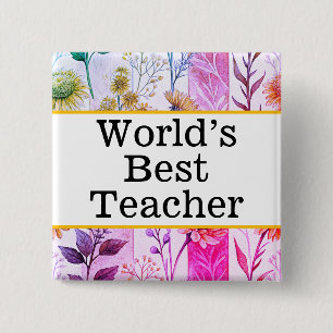 Lehrerpin der Weltbeste Button