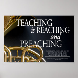 Lehrerposter - Lehrer mit Inspiration Poster