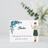 Lehrerpostkarte Postkarte (Stehend Vorderseite)