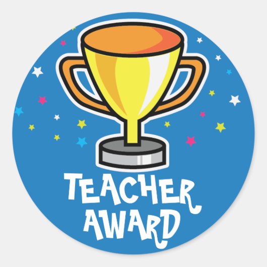 Lehrerpreis Runder Aufkleber (Vorderseite)