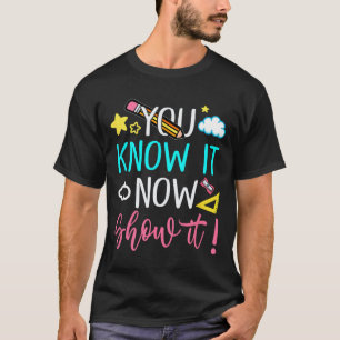 Lehrerprüfung für Männer Frauen Test Tag Mathemati T-Shirt