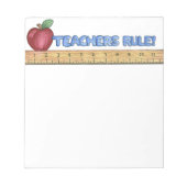 Lehrerregel - Notepad Notizblock (Vorderseite)
