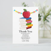 Lehrerrente , Apple, Lehrer danke Ihnen Einladung (Stehend Vorderseite)