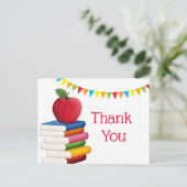 Lehrerrente , Apple, Lehrer, der sich in Rente set Einladungspostkarte (Stehend Vorderseite)