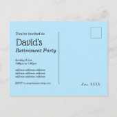 Lehrerrente , Apple, Lehrer, der sich in Rente set Einladungspostkarte (Rückseite)