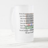 Lehrerruhestand "Insane Elents" Geschichtengeschen Mattglas Bierglas (Vorderseite Links)