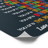 Lehrer's Appreciation Geschenk Motivation Unterric Poster (Ecke)