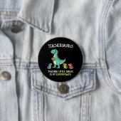 Lehrersaurus-Lehrerhumor mit kleinen Dinosauriern Button (Beispiel)