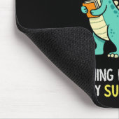 Lehrersaurus-Lehrerhumor mit kleinen Dinosauriern Mousepad (Ecke)
