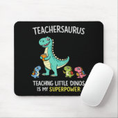 Lehrersaurus-Lehrerhumor mit kleinen Dinosauriern Mousepad (Mit Mouse)