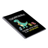 Lehrersaurus-Lehrerhumor mit kleinen Dinosauriern Notizblock (Rechte Seite)