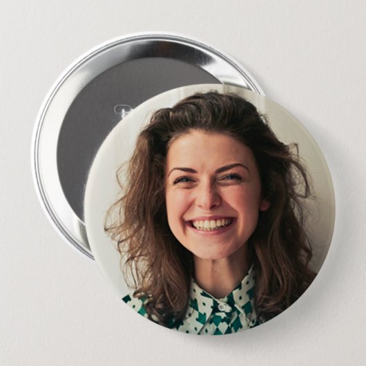 Lehrerschaltfläche | Benutzerdefiniertes Foto Button (Vorne & Hinten)