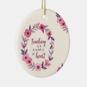 Lehrerschrei der Liebe Keramik Ornament (Rechts)