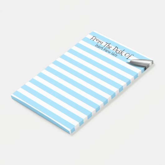 Lehrerschreibtisch-Pseudonym gezeichnet Post-it Klebezettel (angewinkelt)