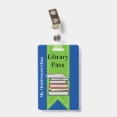 Lehrerschulbibliothek Hall - Abzeichen Ausweis (Rückseite mit Clip)