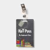 Lehrerschuldurchlauf Ausweis (Rückseite mit Clip)