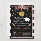 Lehrerschule Abschluss Einladung Floral (Vorderseite)